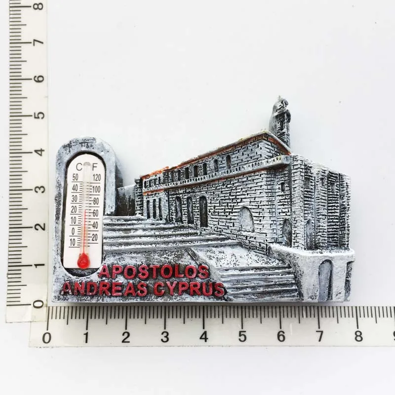 Magnete Frigorifero 3D A Forma Di Cuore – Cipro, Souvenir Di Viaggio, Resina, 7x7 Cm, Regalo Originale