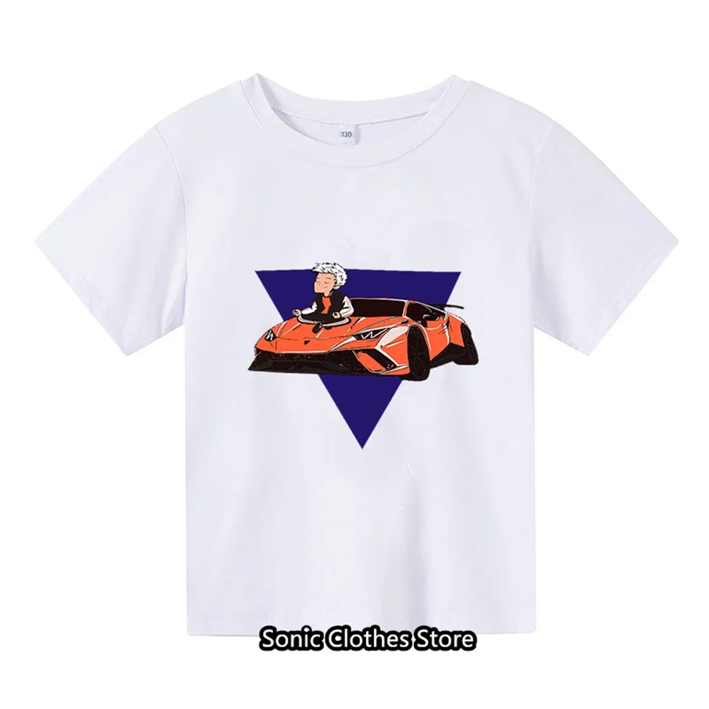 

Merch A4 T Shirt Kids Summer Clothes Sonic Short Sleeve T-shirt Boys and Girls Cartoon Tshirt Sonic' Clothing