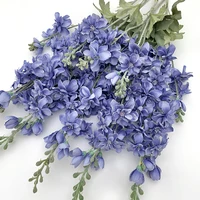 Artificial Delphinium Grass Artificial Flower Branch Home Decoration Wedding Floral Materials Banquet Event Prop A4372 4