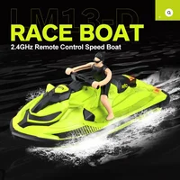 RC Boat High Speed Motorboat Waterproof 2.4G Radio Controlled Boats Racing Ship Electric Speedboat Toys for Adults and Kids 1