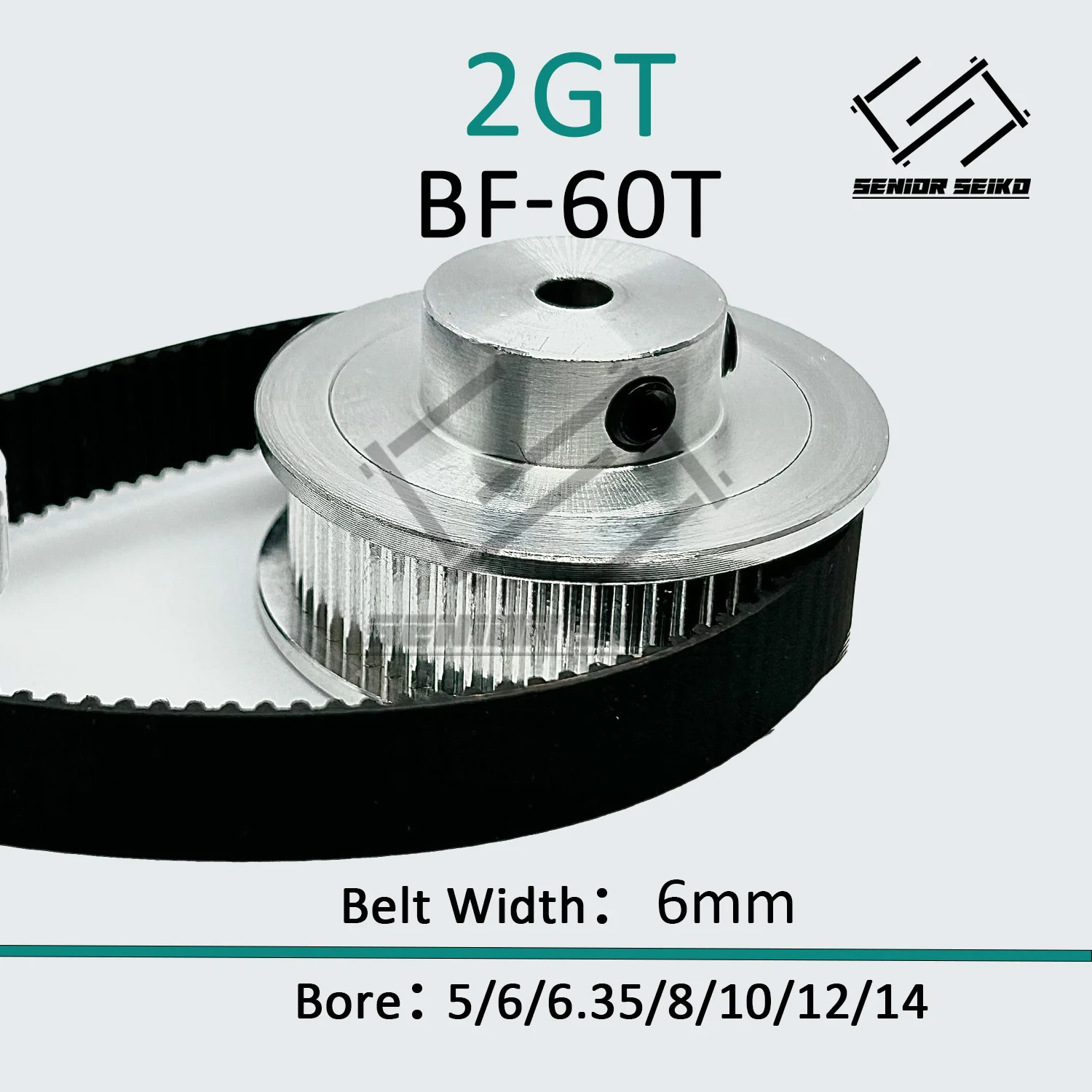 2GT 2M 20Teeth 60T GT2 60Teeth 20T 타이밍 벨트 풀리 세트 벨트 폭 6mm 보어 314mm 3:1 휠 동기 풀리 벨트 키트