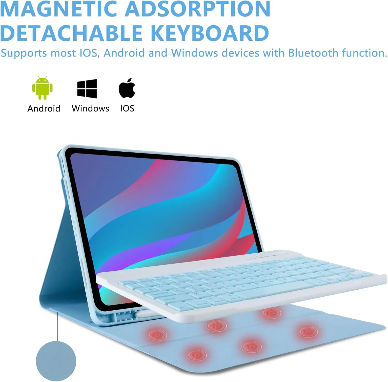 Premium Wireless Detachable Keyboard Case