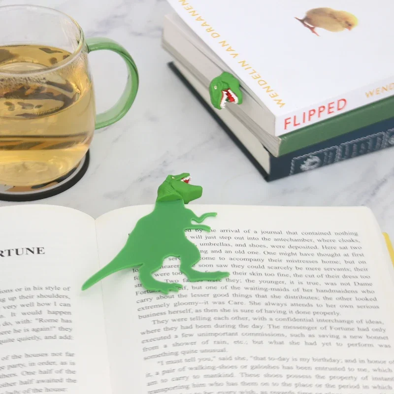 3D Dinosaur Bookmark For Books Boy's Favorite Cartoon Animals Book Mark Book Clips Funny Stationery Gift Cute School Supplies animal bookmark bookmarks stationery supplies