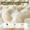 1PC Fluffy Rabbit Plush Elastic Fitted Sheet Mattress Protector Cover Warm Winter Coral Fleece Luxury Double Bed Bedsheet 시트 4