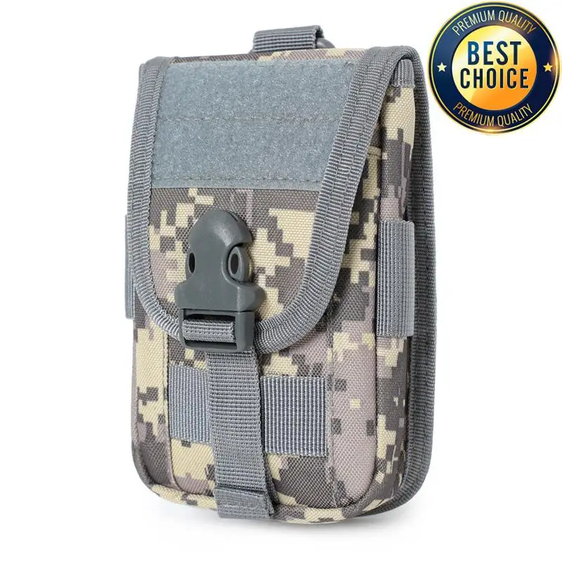 Camo Tactical Running Bag with Molle Accessory and Power Bank