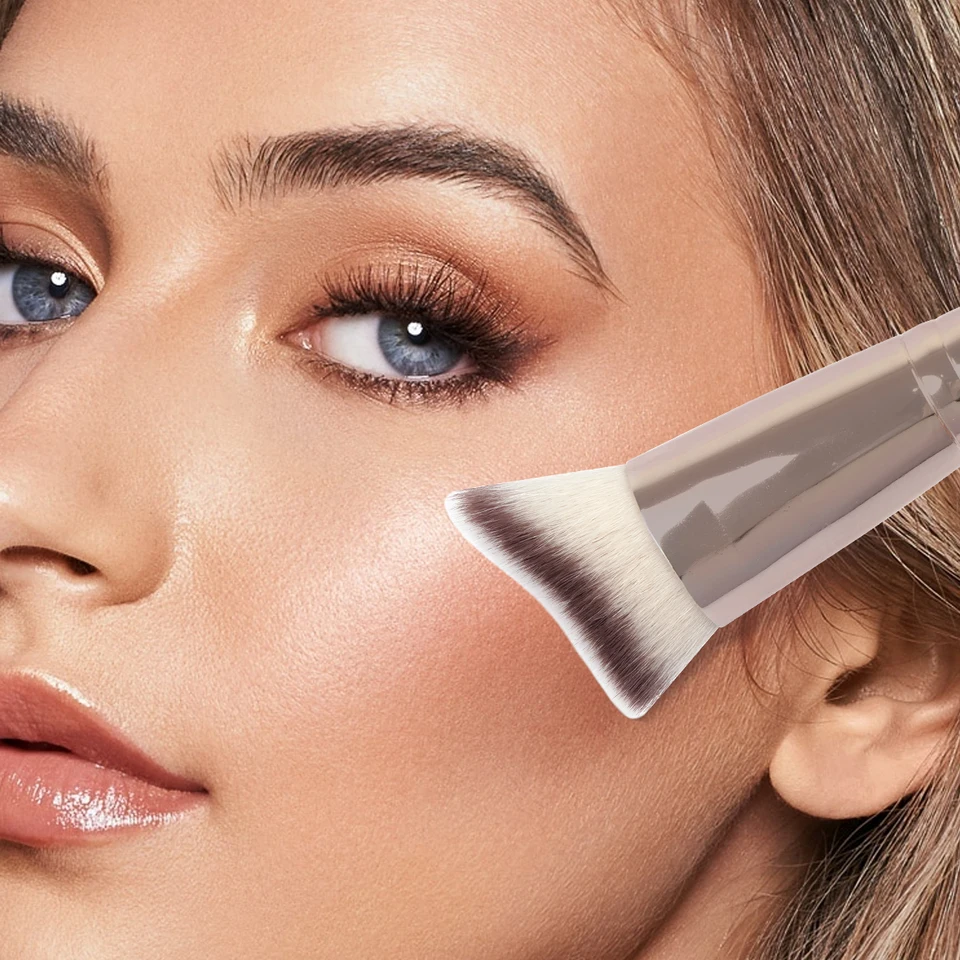 Premium Curved Face Contour Blush Brush