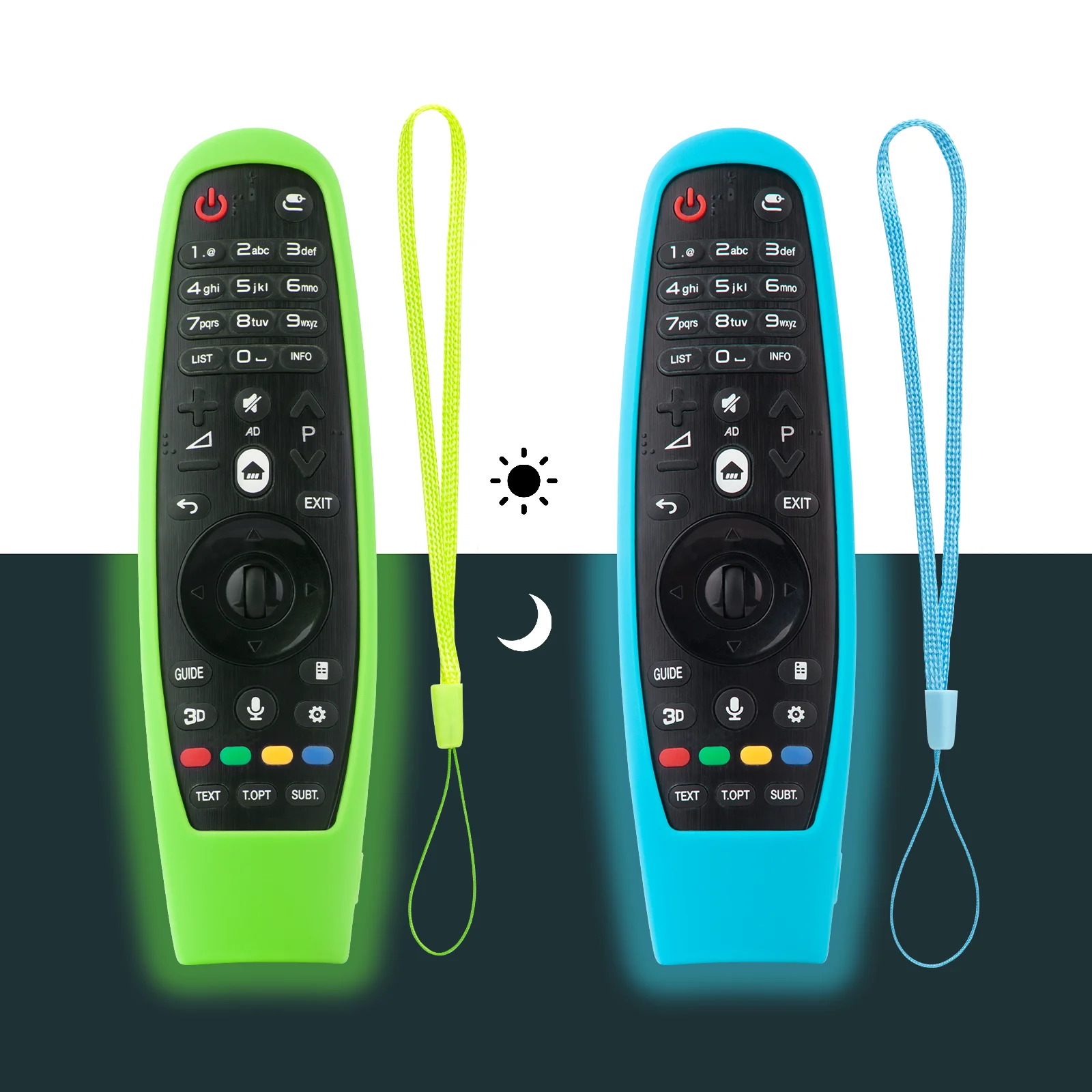 2 Custodie In Silicone Per Telecomando LG Smart TV, Luminescenti Al Buio, Compatibili Con AN-MR650, AN-MR600, AN-MR18BA, AN-MR20BA, Colore Viola