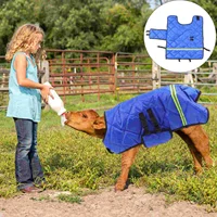 Stocking Calf Vest Man Fleece Blanket Livestock Flannel Horse Blankets for Winter Lamb Belly Protection 1