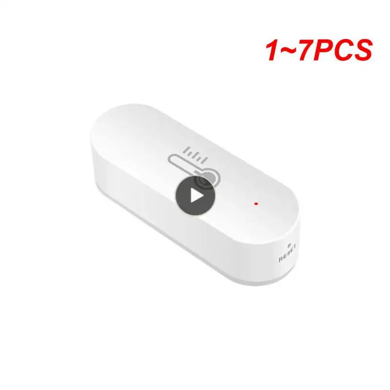 

1~7PCS Tuya Zigbee Temperature Humidity Sensor Monitoring Reminder Temperature Humidity Via Smart Life Alexa Home ZigBee