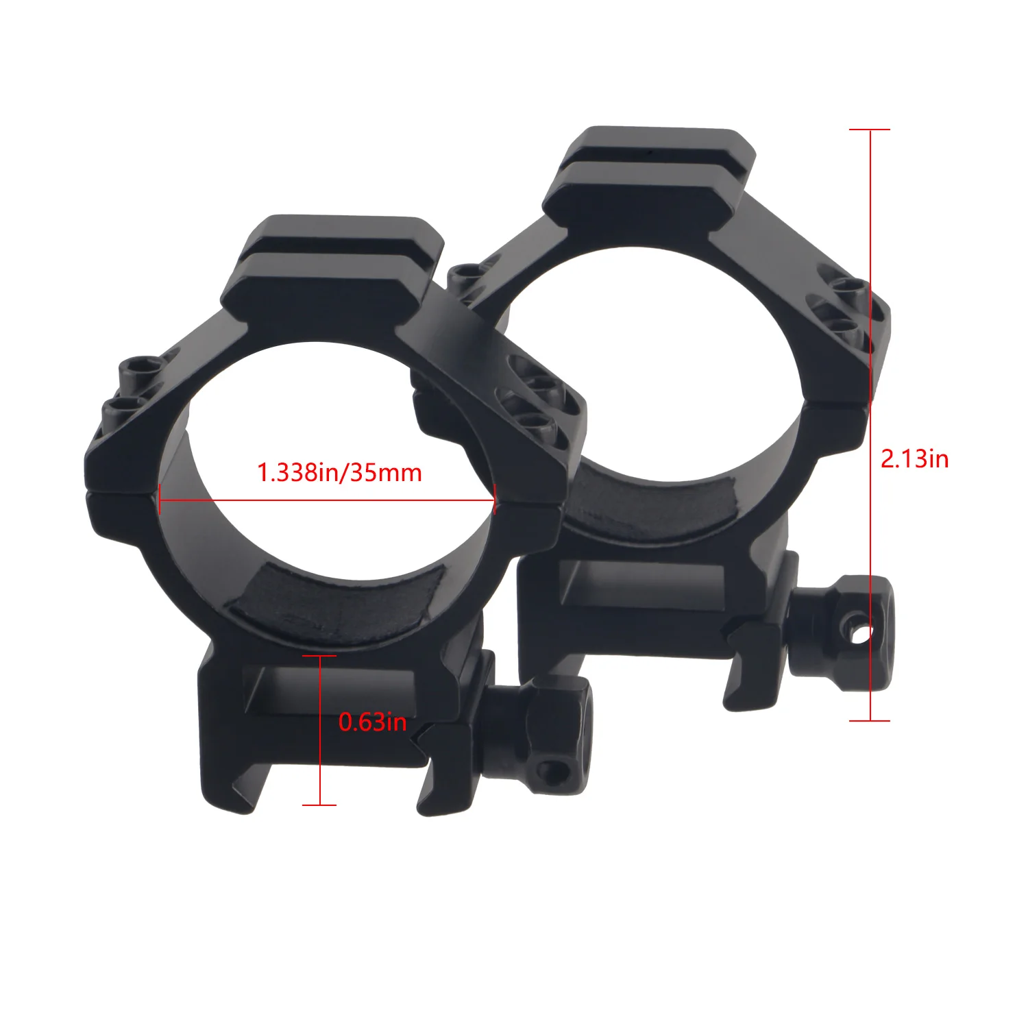 Rifle Scope Mount Ring 2PCs Scope Rings Low Profile for Hunting