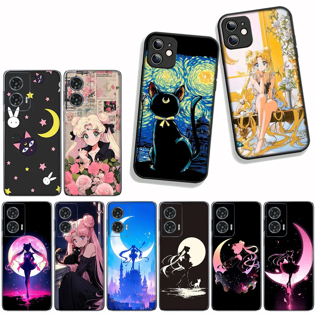 Sailor Cat Girl Moon Phone Case - Stylish Protective Cover