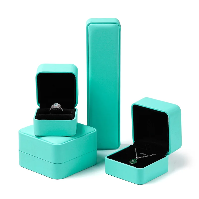 

High Quality PU Leather Jewellery Boxes Ring Pendant Bracelet Bangle Necklace Jewelry Gift Packaging Display Case