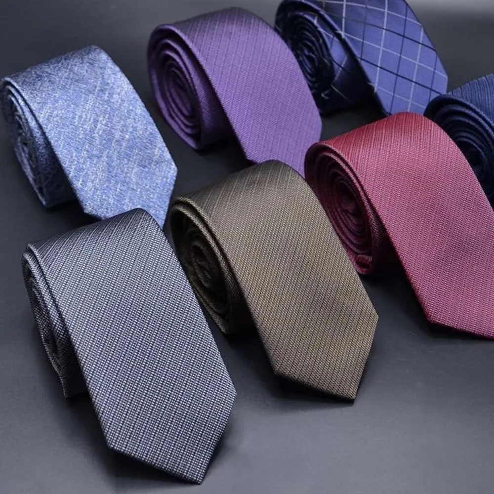 Cravatte classiche da uomo di larghezza 6 cm Cravatta da sposa da lavoro Sposo Abito formale maschile Cravatta a righe blu scuro Accessori per abiti jacquard Paisley