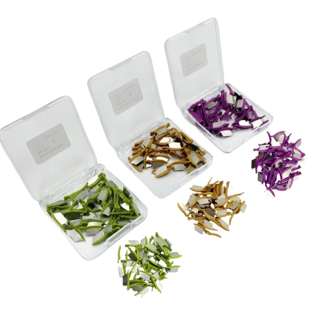 50 ชิ้น/กล่องทันตกรรม Prime ฟัน Interproximal พลาสติก Fender Wedge ป้องกันเหล็ก Matrix ปกป้อง Gingiva ใบมีด Wedges 1