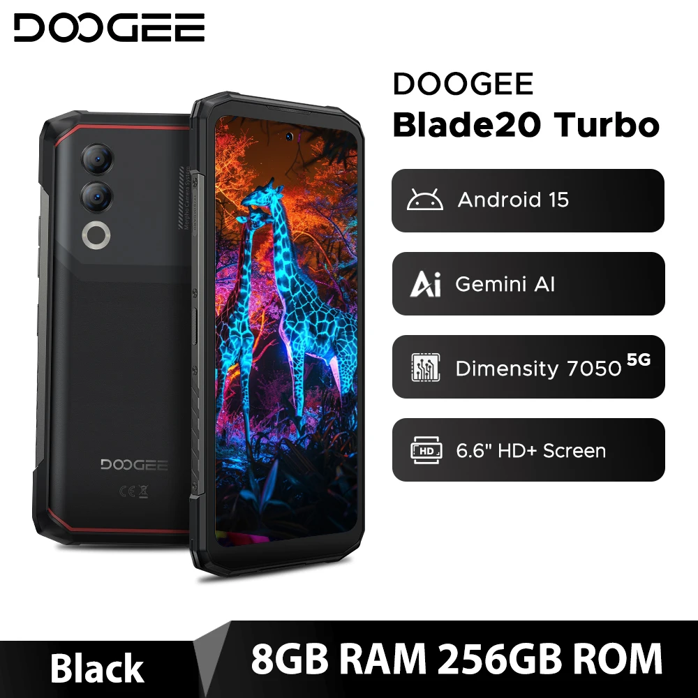 World Premiere DOOGEE Blade20 Turbo 5G Rugged Phone Android 15