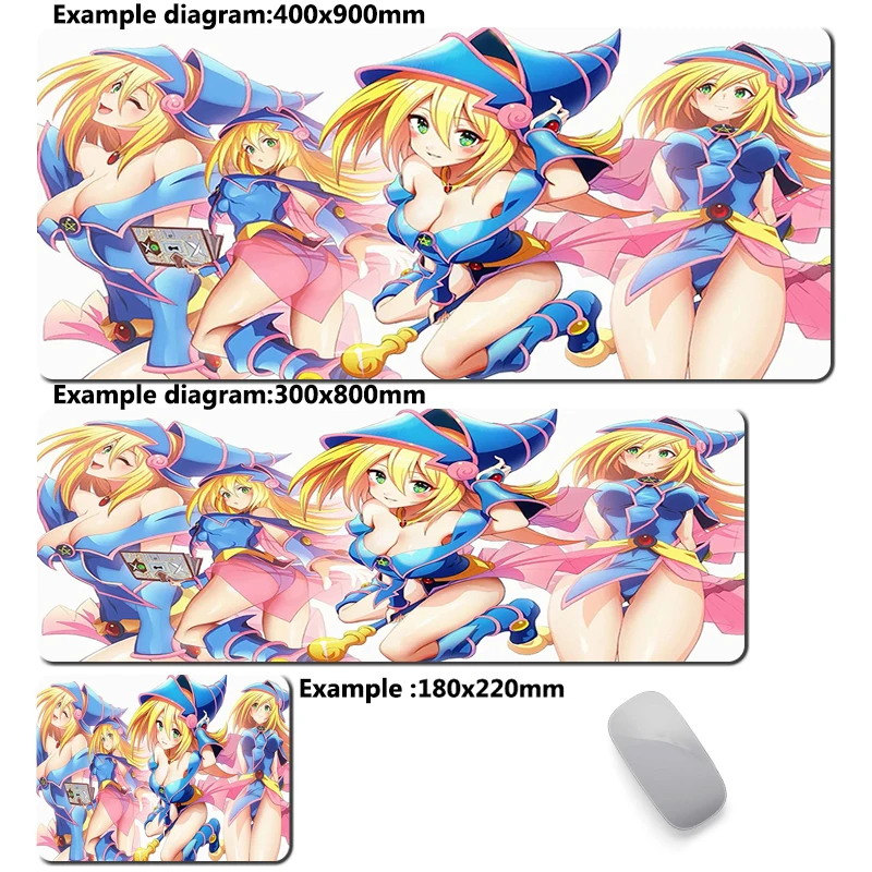 thumbnail image 1 of Alfombrilla de ratón Yu Gi Oh Dark Magician Girl, alfombrilla de ratón grande para Gamer, alfombrilla antideslizante, alfombra de oficina, accesorios de ordenador, alfombrillas, 1 of 5