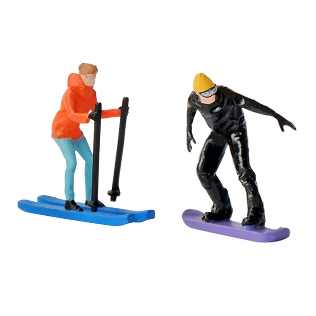 1/64 Scale Skiing Model People Figures Realistic Figures Tiny