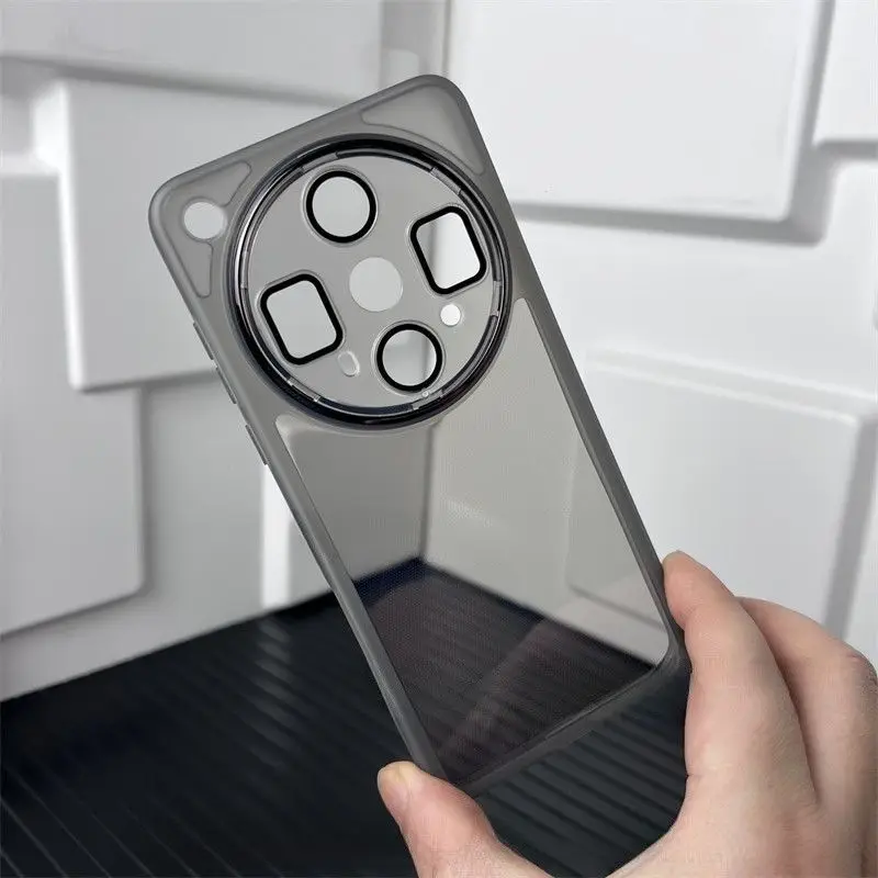 Transparent Soft TPU Bumper Shockproof Phone Case with Camera Protector Lens Film
