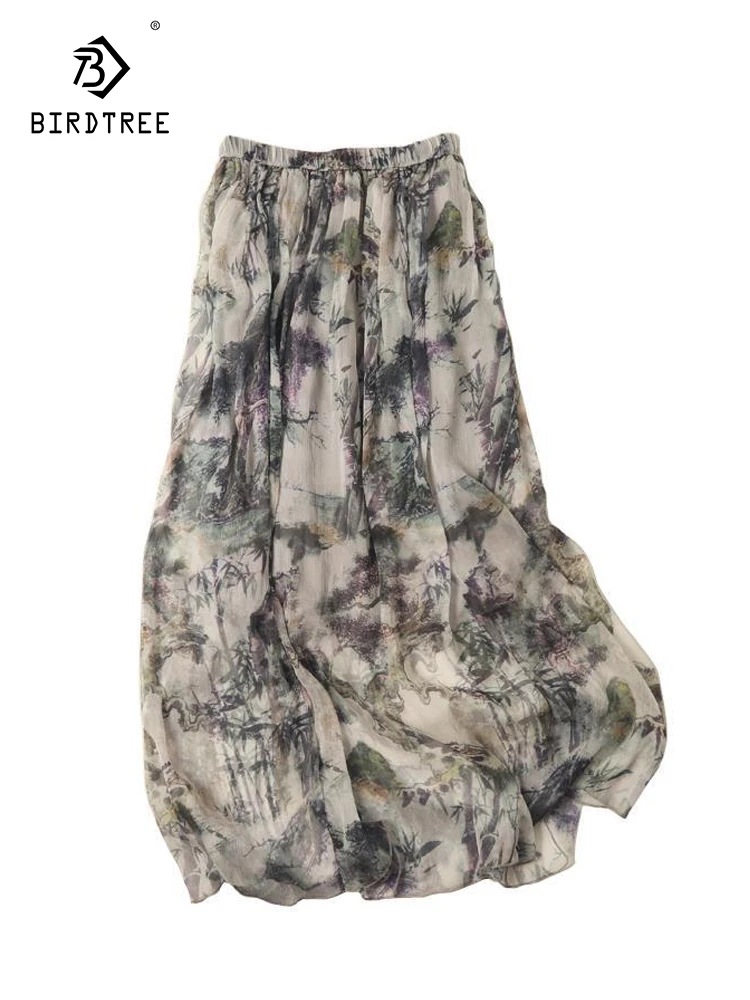 birdtree-100-mulberry-silk-elastic-waist-skirt-retro-ink-printing-for-women-generation-to-send-new-spring-summer-style-b383105qc