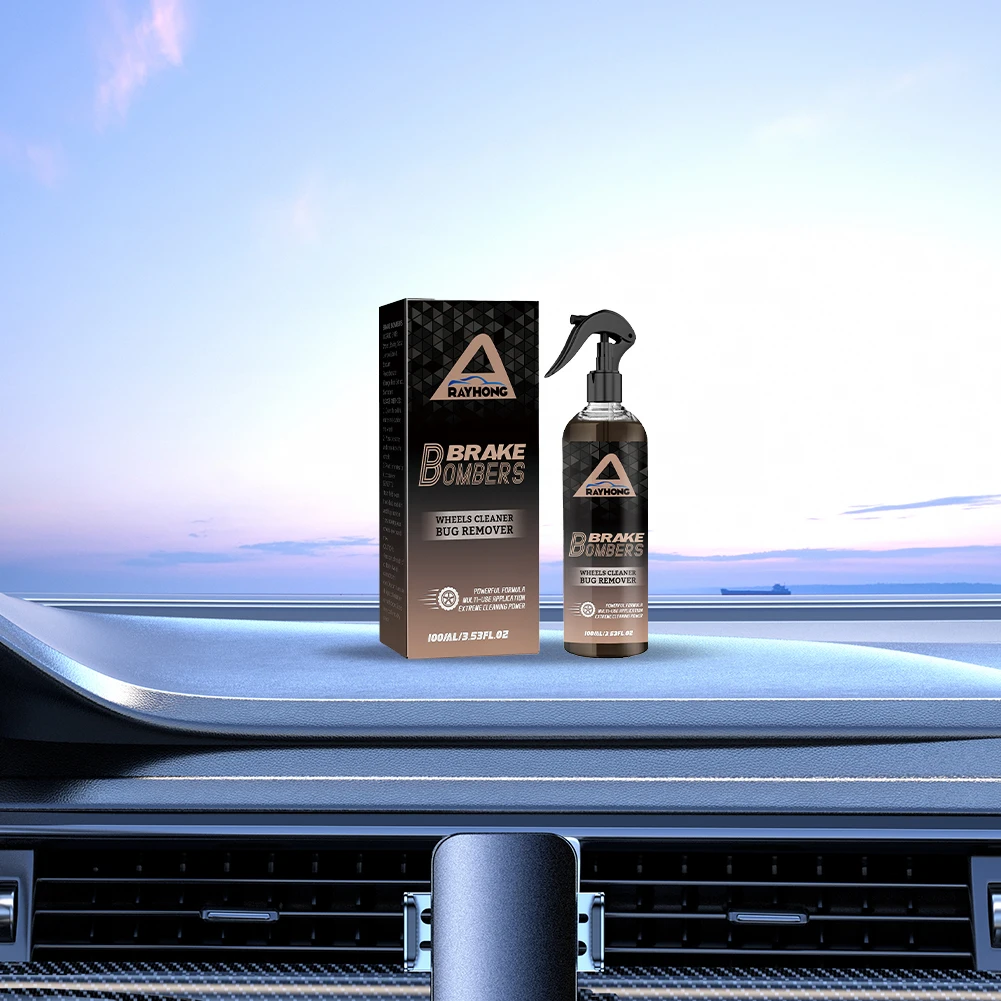 100ml Wheel Cleaner Spray Long Lasting Rust Removal Spray Car Tire Brightener Car Maintenance Supplies