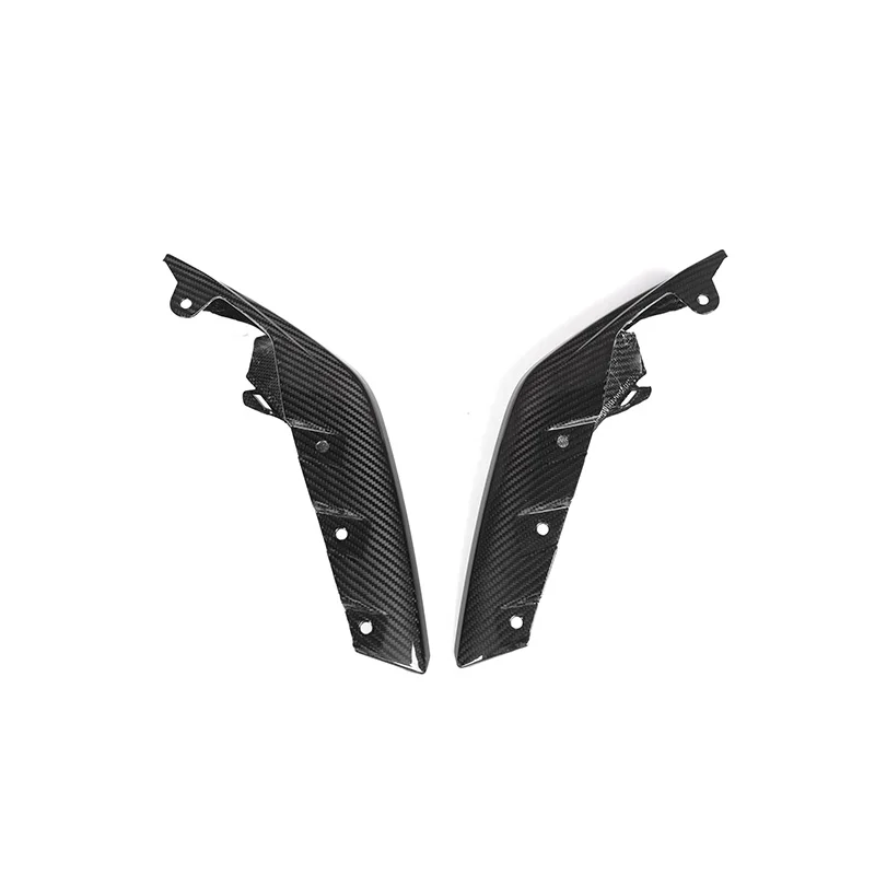 Real Carbon Fiber Front Bumper Lip Canards Diffuser For BMW M3 G80 M4 G82 G83 -IN Car Styling Flaps Apron Splitters Spoiler