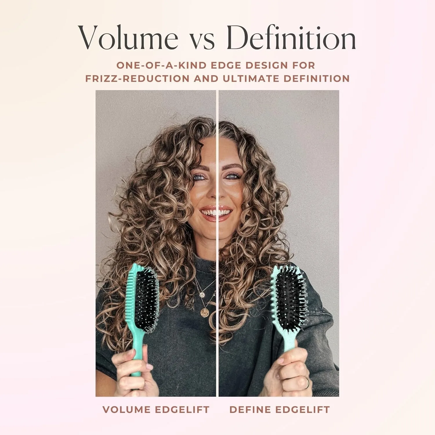 Styling Salon Curly Hair Styling Brush Curl Hair Brush for Combing and Shaping Men's and Women's Curls Reduce Pulling Tools 4