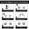 1/2Pcs Self-adhesive Liquid Eyeliner Black Magnetic Eyeliner Glue False Eyelash Extension Magic Eye Makeup No Blooming Cosmetics 3