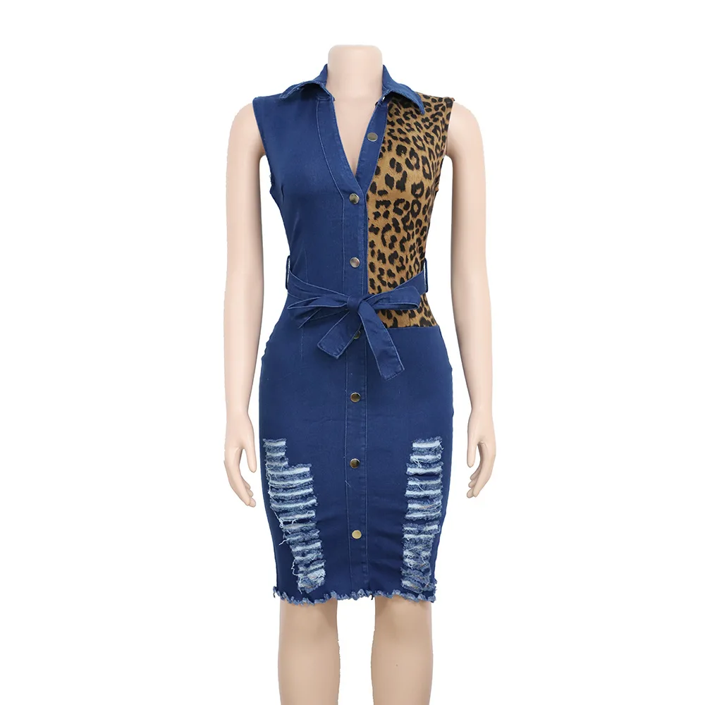 african wear Arched Mini Denim Dress african wear