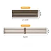 Drawer Dividers Organizers, Adjustable 8cm High Expandable from 27.5-52cm Kitchen Drawer Organizer, Clear Plastic 2