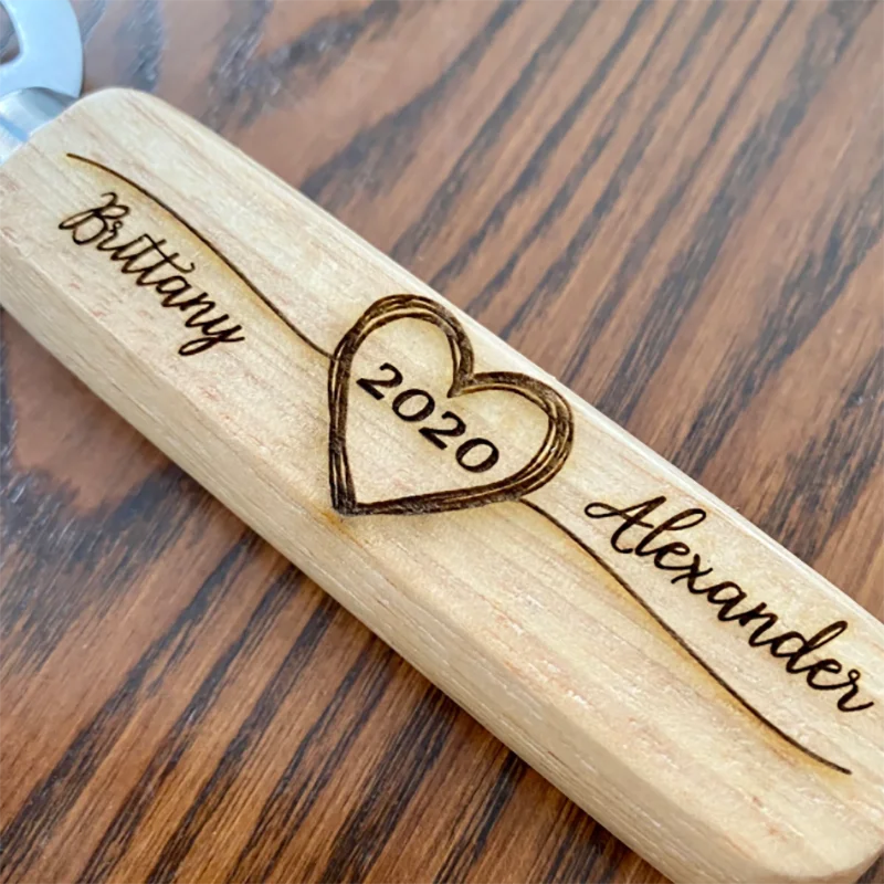 JOCXZI Apribottiglie,portatile, Durevole, In Legno Naturale, Manico In - Foto 5