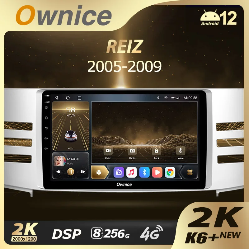 

Ownice 13.3" K6+ 2K for Toyota Mark X X120 1 2004 - 2009 Car Radio Multimedia Video Player Navi Stereo GPS Android12 No 2din DVD