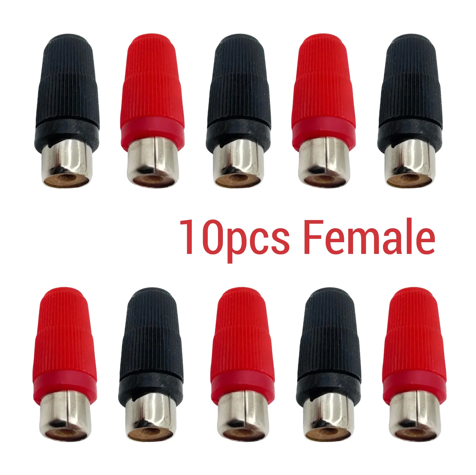 Premium RCA Male to Female Extender Adapter with Dust Protection Caps