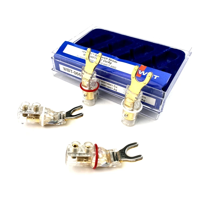Adaptador de Cobre Puro em Forma de y para Alto-falante Entrada de Adaptador Cabo Unidades Rosqueamento Áudio Plugue Conector 4 - Image 6