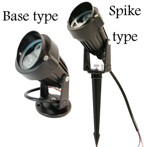 새로운 스타일의 COB 정원 잔디 램프, 야외 LED 스파이크 라이트, 경로 조경 방수 스폿 전구, AC220V, 110V, DC12V, 3W, 9W, 4 팩 3