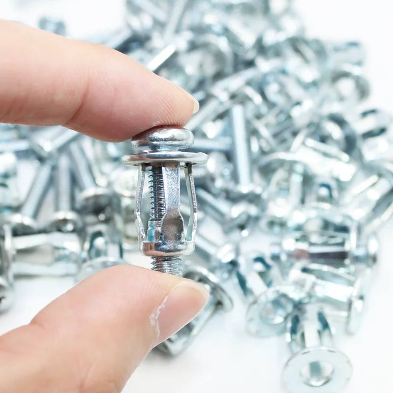 Jack Nuts Screw Petal Screws Shape Metal Rivet Nut Expansion Bolt M4 M5 M6 Panel Clamp Lock Rivnut Car License Plate Rivet 50p