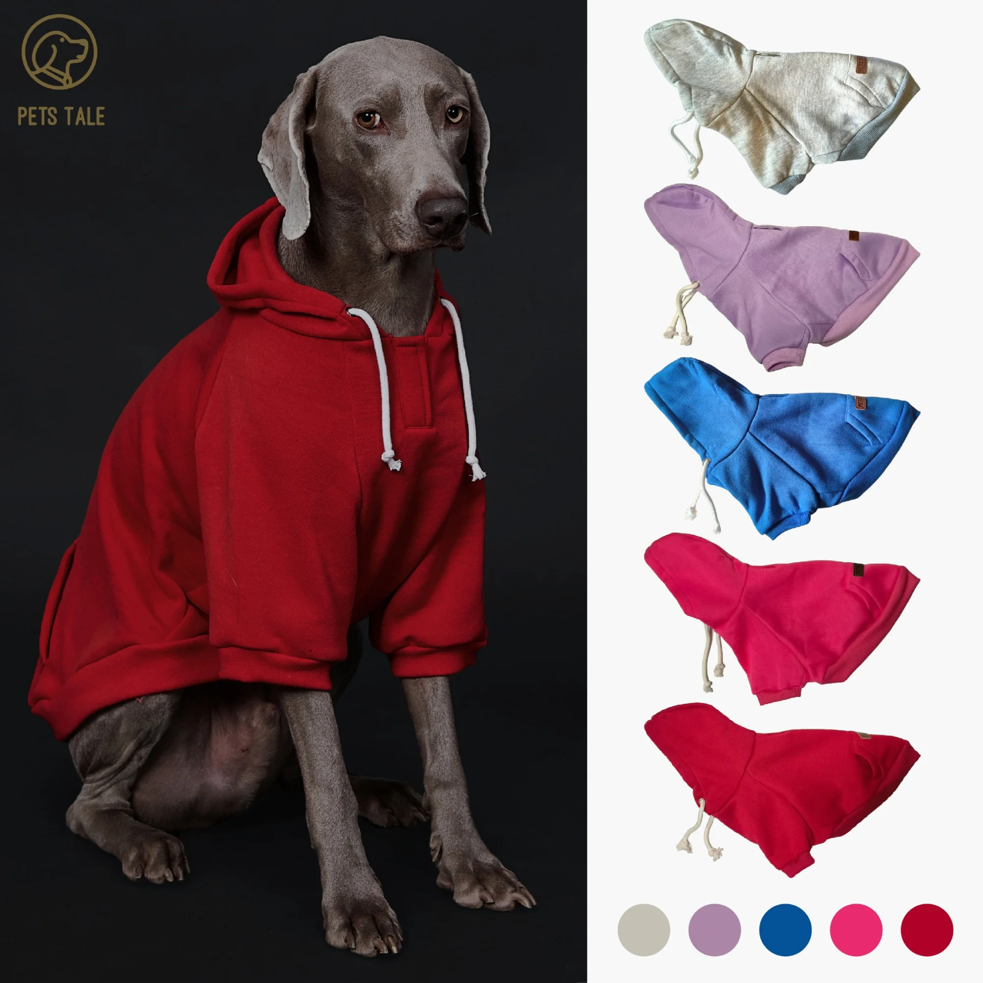 Solid Color Dog Hoodie 1