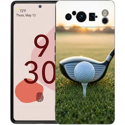 Sleek Modern Golf Design Shockproof Phone Case - Black TPU Cover for Pixel 9 Pro (A1)