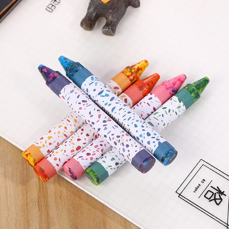 DEDEDE Wax Crayon Candy Color Crayons 5pcs Creative Graffiti Kawaii 3 in 1  Colored Pencils Child Safety Painting Non-toxic