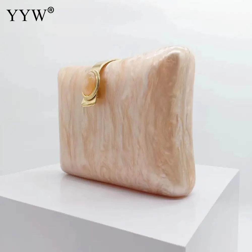 Evening Clutch Bags For Women Acrylic Pearl Shell Bead Handbag For Wedding Banquet Party Chain Crossbody Purse Designer Bag 2023