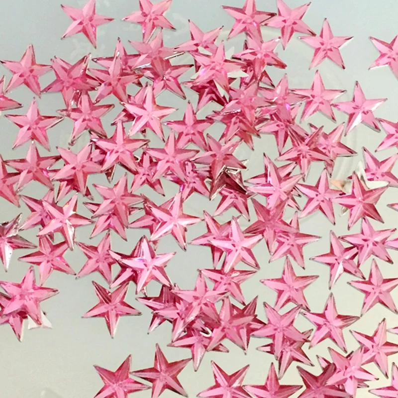 200pcs 10mm 크리스탈 별 모양 장식 라인 석 스티커 플랫 백 돌 Applique 비 핫픽스 Strass 의류에 대 한