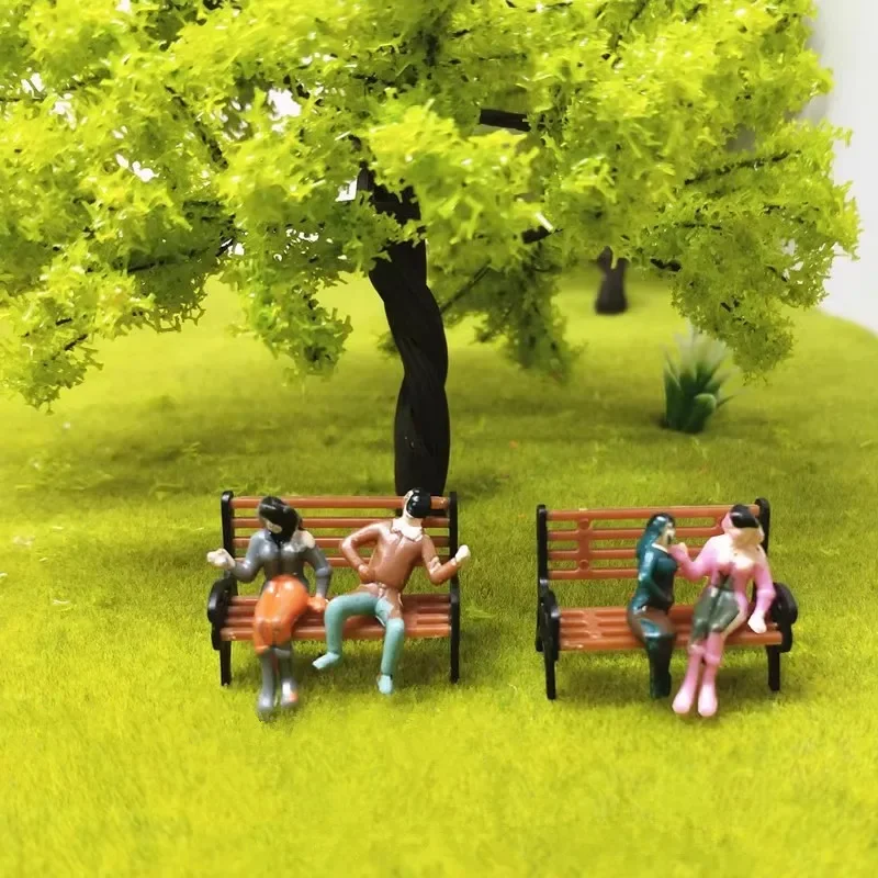 Creative hand-made architectural models 10-20cm The train scale model fake tree simulation toys sand table model scale design 4