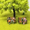 Creative hand-made architectural models 10-20cm The train scale model fake tree simulation toys sand table model scale design 4