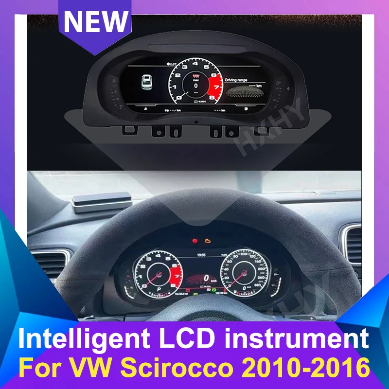

Новинка, автомобильная цифровая панель приборной панели с ЖК-дисплеем для VW Scirocco 2010-2016, кластер инструмента, спидометра, кабины