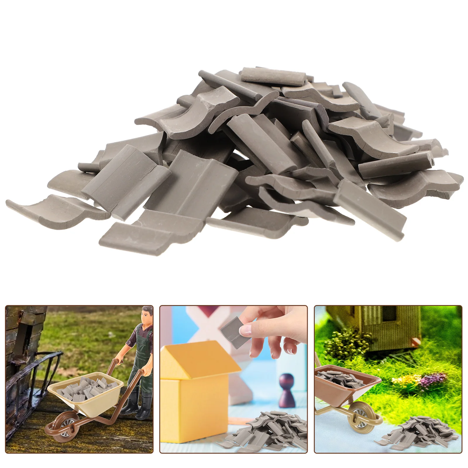 

Mini Brick Tiles House Accessories Simulation Molding Micro Landscape Hand-made Decor Play Toy