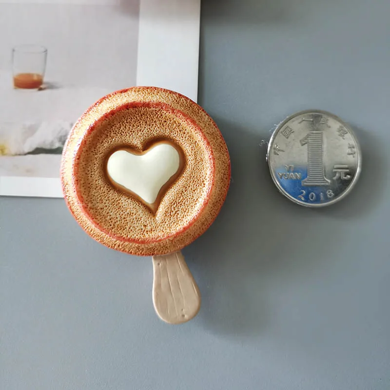 Charming 3D Resin Ice Cream Cone Refrigerator Magnet