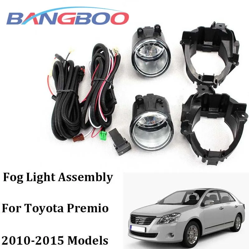 

1Set Car Front Bumper Fog Light For Toyota Premio 2010 2011 2012 2013 2014 2015 With Switch Wring Harness Set
