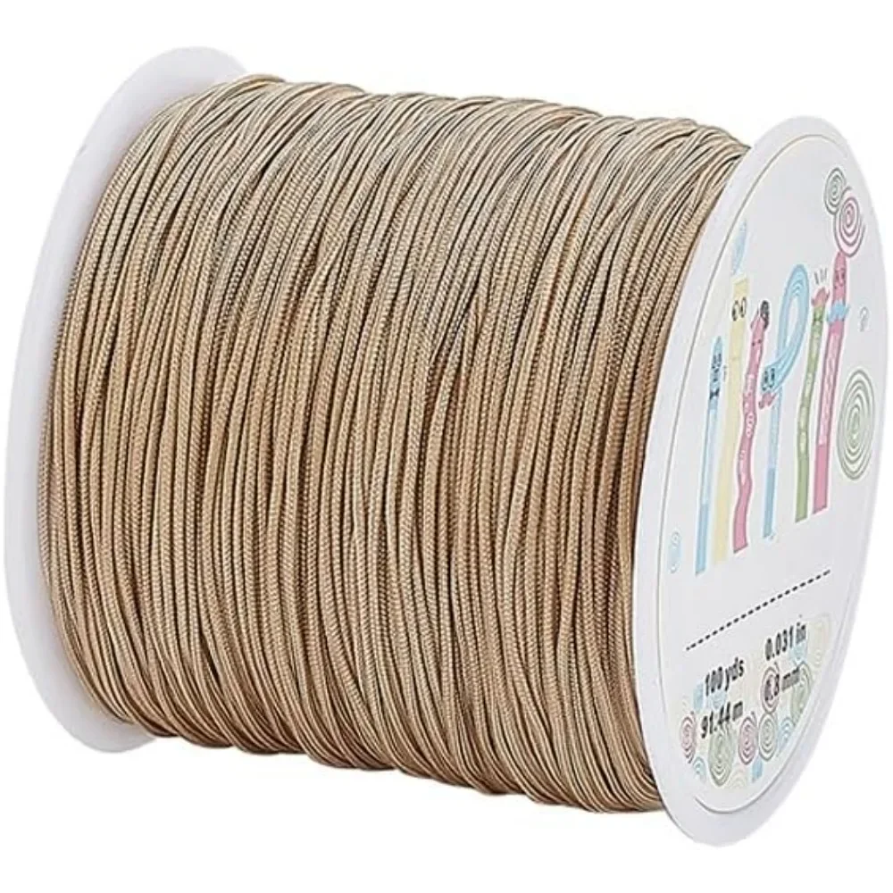 100야드 0.8mm 나일론 비딩 스트링 팔찌끈 중국식 매듭끈 실 윈도우 쉐이드 코..