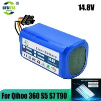 2600-12800mAh 14.4v Battery For Qihoo 360 S5 S7 S7Pro T90 X9  Robotic Vacuum Cleaner Replacement Batteries Part 1