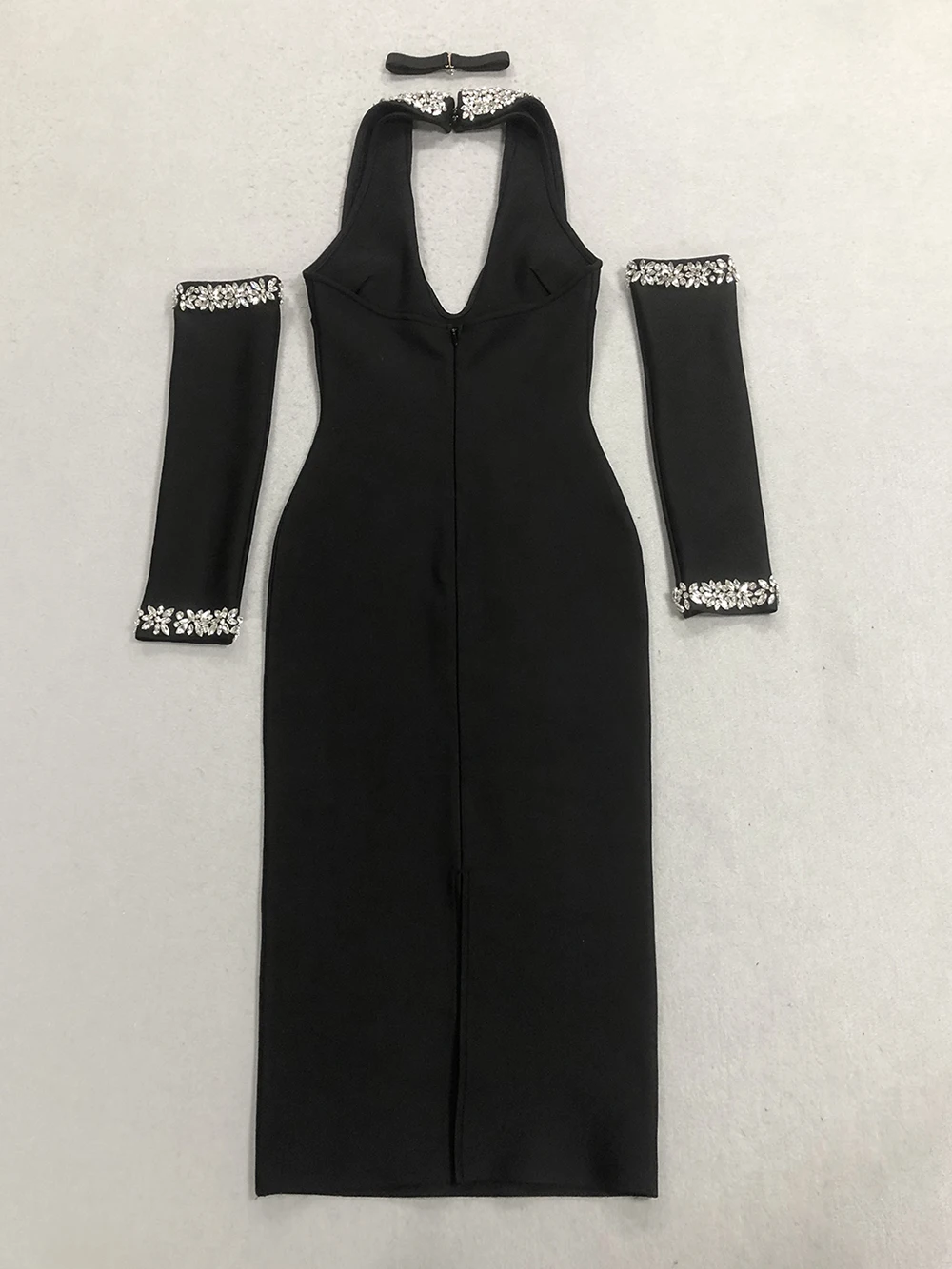 Modphy المرأة مثير طويلة الأكمام الرسن عارية الذرا...