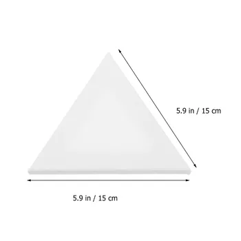 2pcs Oil Painting Panel Durable Cotton Drawing Board Irregular Shape Students DIY Triangle Bamboo Mini Frames Canvas 1